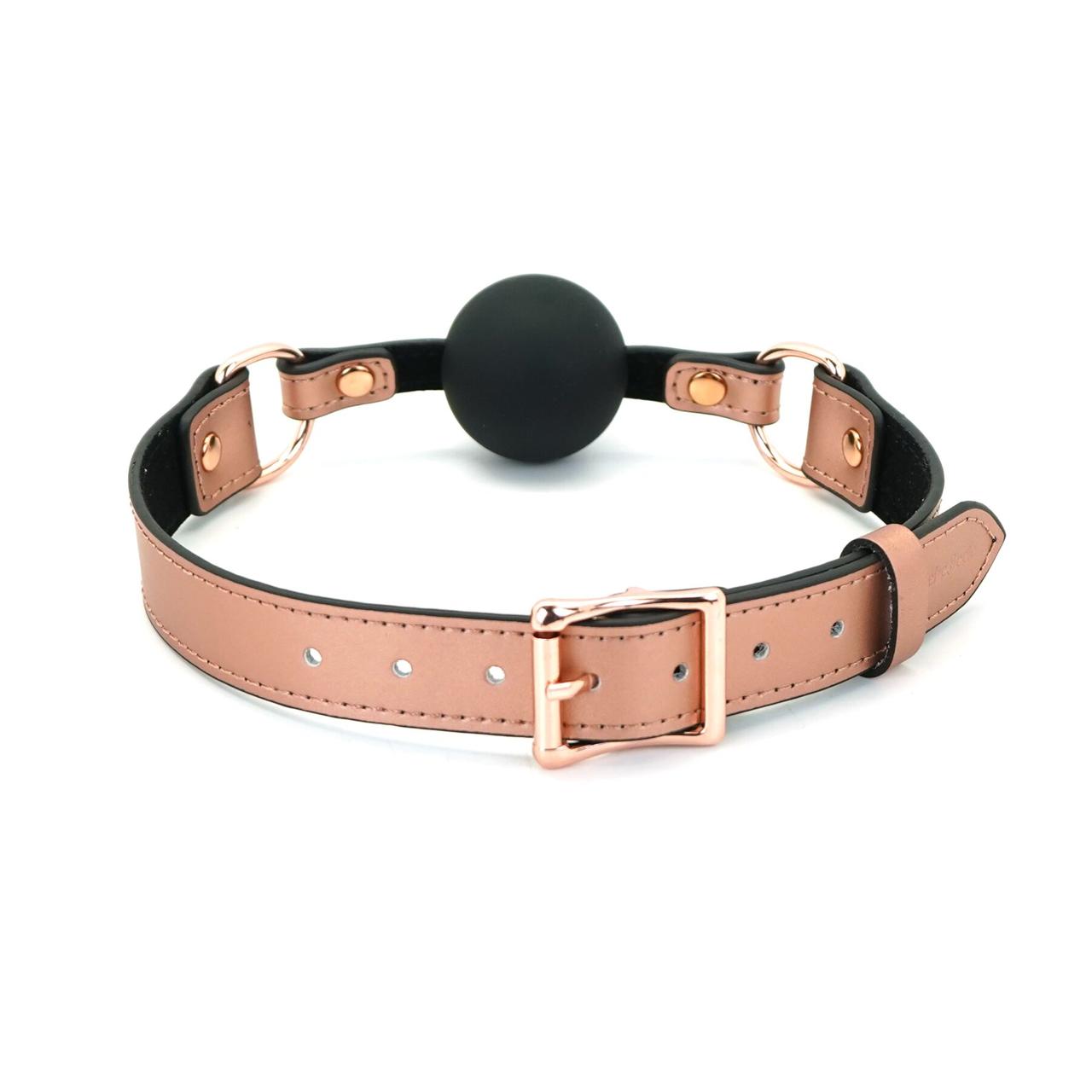 Капелюх Liebe Seele Rose Gold Memory Ball Gag, фото 1