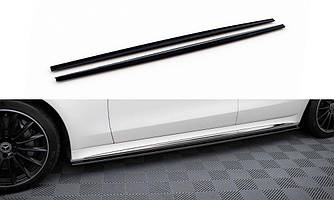 Пороги Mercedes W223 AMG-Line тюнінг обвіс спідниця елерон