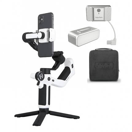 Стабілізатор для телефона з датчиком стеження та підсвіткою Feiyu SCORP-Mini P SET, фото 1