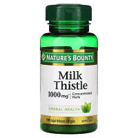 Травы Nature's Bounty Расторопша, 1000 мг, Milk Thistle, 50 гелевых капсул (NRT-01947) - Топ Продаж!