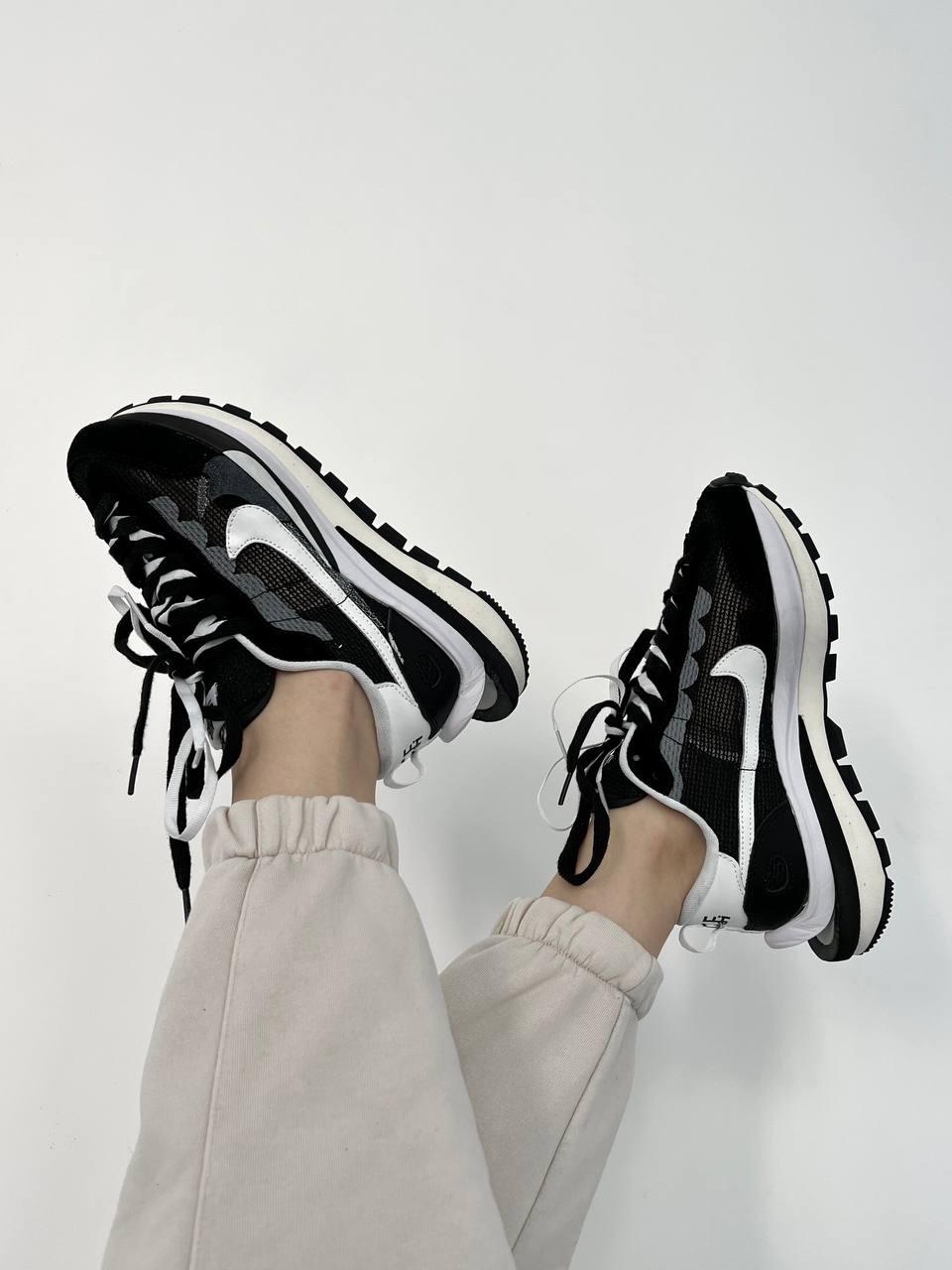 Nike x Sacai VaporWaffle мужские кроссовки черные (05600) Магазин