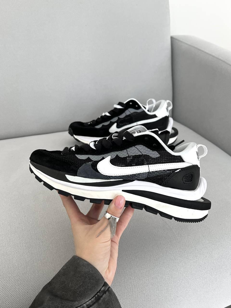 Nike x Sacai VaporWaffle чоловічі кросівки чорні (05600)