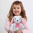 Іграшка м'яка Зайчик рожевий 32 см МС 080501-17, фото 2