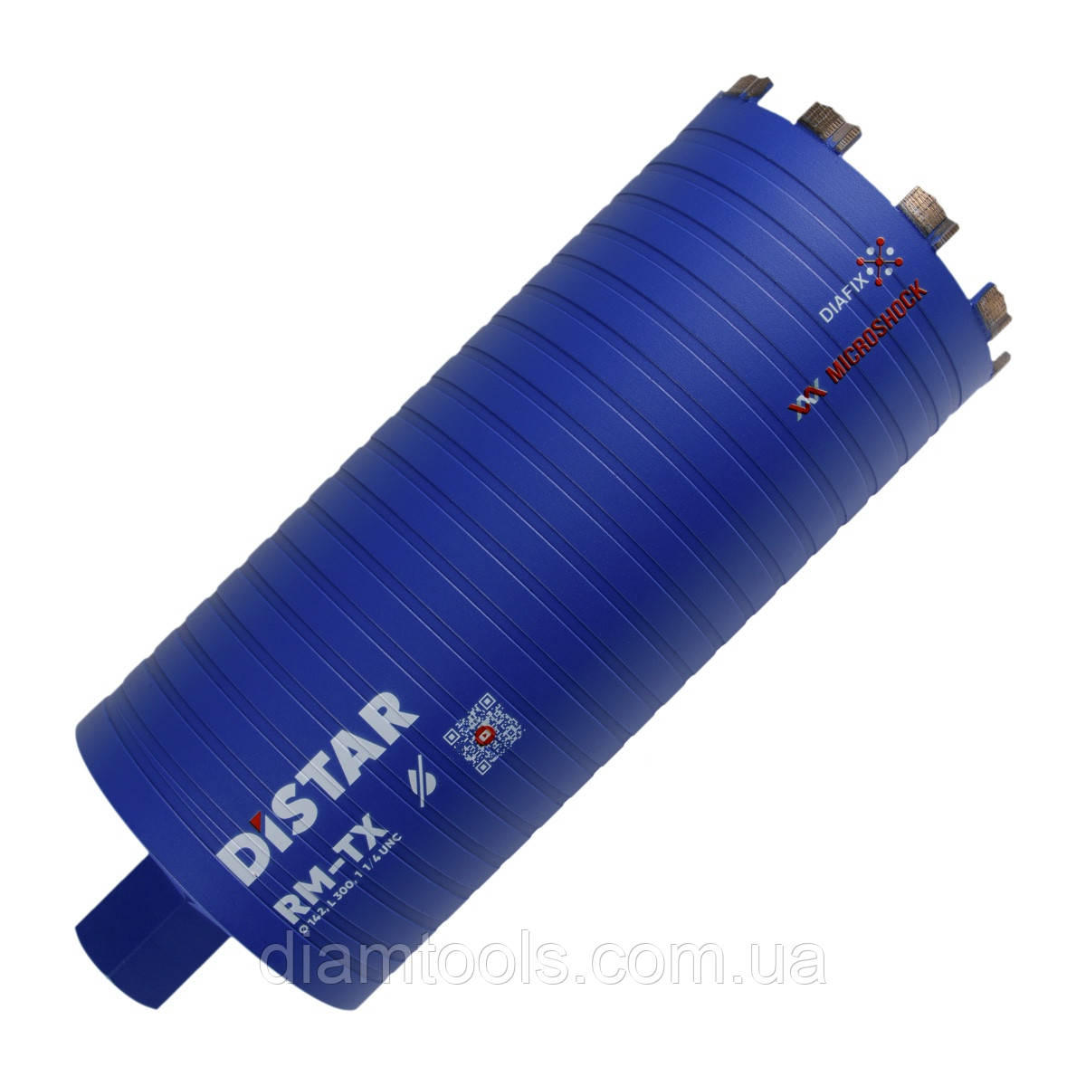 Коронка алмазна по залізобетону Distar 142x300-10x1 1/4 RM-TX
