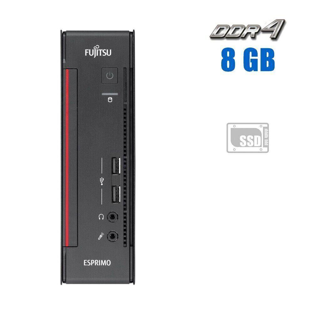 Неттоп Fujitsu Esprimo Q556-2 USFF/ Pentium G4400/ 8 GB RAM/ 120 GB SSD/ HD 510