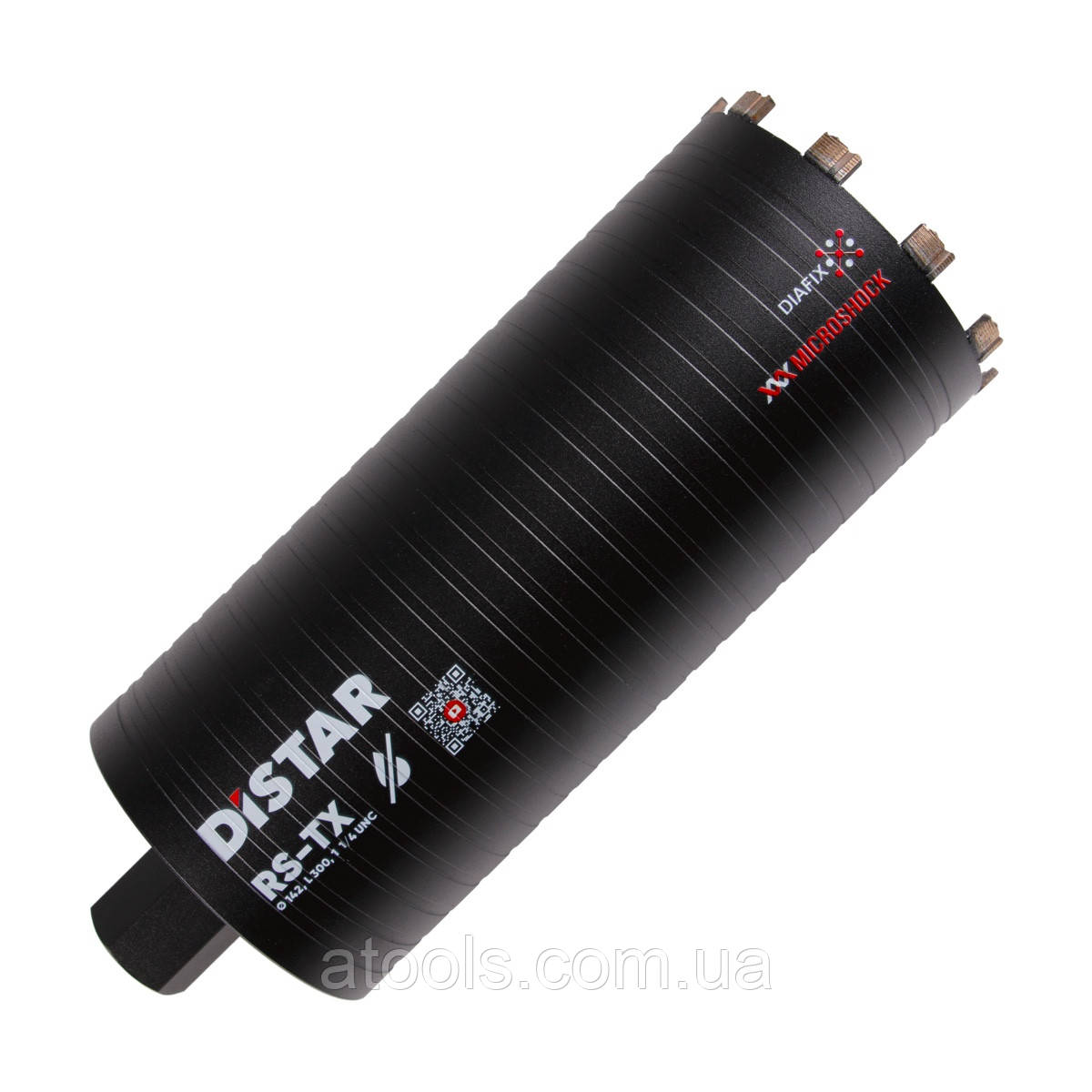 Коронка алмазна по залізобетону Distar 142x300-10x1 1/4 RS-TX