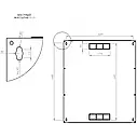 Шафа серверна CMS 15U 600 x 500 x 773 UA-MGSWL155G для мережевого обладнання, фото 8