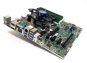 Комплект: Материнська плата HP Z240 SFF / Socket LGA1151 + Intel Xeon E3-1225 v5 (4 ядра по 3.3 - 3.7 GHz) (аналог i5-6500) + 16, фото 3