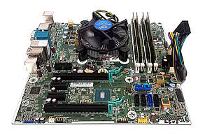 Комплект: Материнська плата HP Z240 SFF / Socket LGA1151 + Intel Xeon E3-1225 v5 (4 ядра по 3.3 - 3.7 GHz) (аналог i5-6500) + 16, фото 4