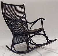 Кресло-качалка плетеное из натурального ротанга для дома и террасы