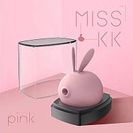 Вакуумний кліторальний стимулятор з вібрацією KISTOY Miss KK Pink, фото 4