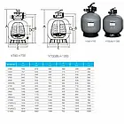 Пісочний фільтр для басейну Emaux V700 (19.5 м3/год), фото 3