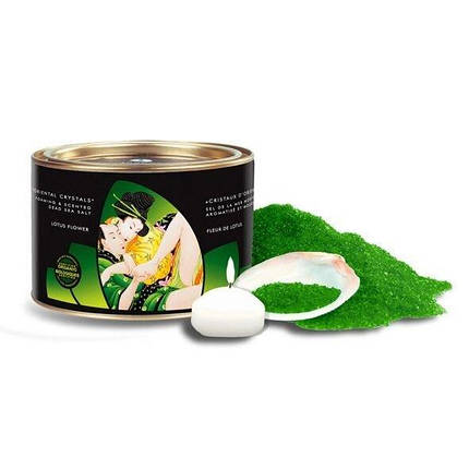 Сіль для ванни Shunga Oriental Crystals Bath Salts ORGANIC - Lotus Flower (600 г) сіль Мертвого моря, фото 2