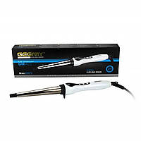 LUGI Плойка для волос конусная профессиональная LED дисплей и титаново-турмалиновое покрытие Geemy GM-403