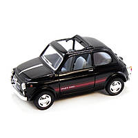Коллекционная игрушечная модель FIAT 500 KT5004W инерционная (Черный) от IMDI
