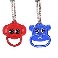 Новинка! Кольца пластиковые на веревках для детских площадок WCG Teddy , акробатические кольца
