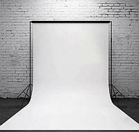 Студийный фон для фото виниловый 2.60х3.0 м. белый, матовый