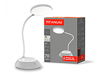 Настольная светодиодная лампа с аккумулятором Titanum TLTF-022G 7W 3000-6500K USB