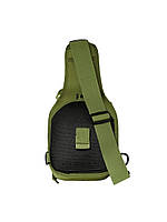 Армейская сумка через плечо | Сумка тактическая наплечная | Нагрудная мужская сумка UV-336 тактическая