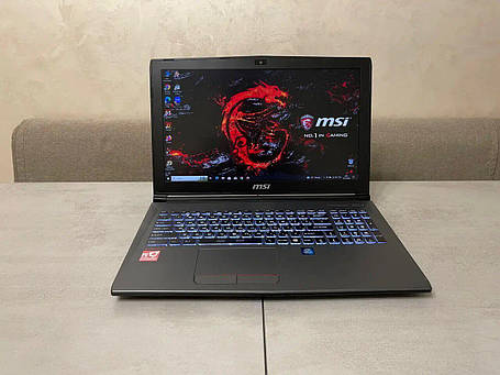 Б/в Ігровий ноутбук MSI GV62 8RD 15.6" 1920x1080| Core i5-8300H| 16 GB RAM| 480 GB SSD| GeForce GTX 1050 Ti 4GB, фото 1