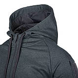 Кофта Helikon-Tex URBAN TACTICAL HOODIE (FullZip), Melange Black/Grey, фото 10
