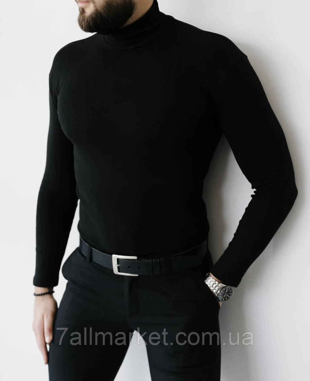 Гольф чоловічий 1832 black р.48-54 "Алія" недорого гуртом від прямого постачальника