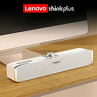 Портативная колонка Lenovo thinkplus TS33-A мультимедийная для ноутбука и для компьютера, саундбар, белый