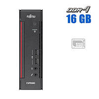 Неттоп Fujitsu Esprimo Q556-2 USFF / Intel Pentium G4400 (2 ядра по 3.3 GHz) / 16 GB DDR4 / 480 GB SSD / Intel