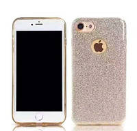 Силиконовый чехол Glitter для iPhone 7 золото Remax 700202 h