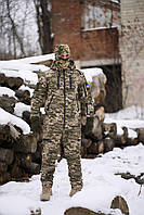 Армейский зимний тактический полный боевой комплект на флисе Terra REEF, мужской костюм пиксель комплект всу
