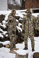 Армейский зимний тактический полный боевой комплект на флисе Terra REEF, мужской костюм пиксель комплект всу XL