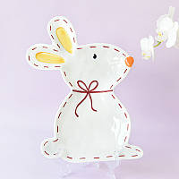 Тарілка керамічна Кролик Великдень 6801 25.6х18.5х2.3 см i