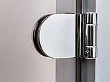 Скляні двері для хамама GREUS матова бронза 70/190 алюміній, фото 2