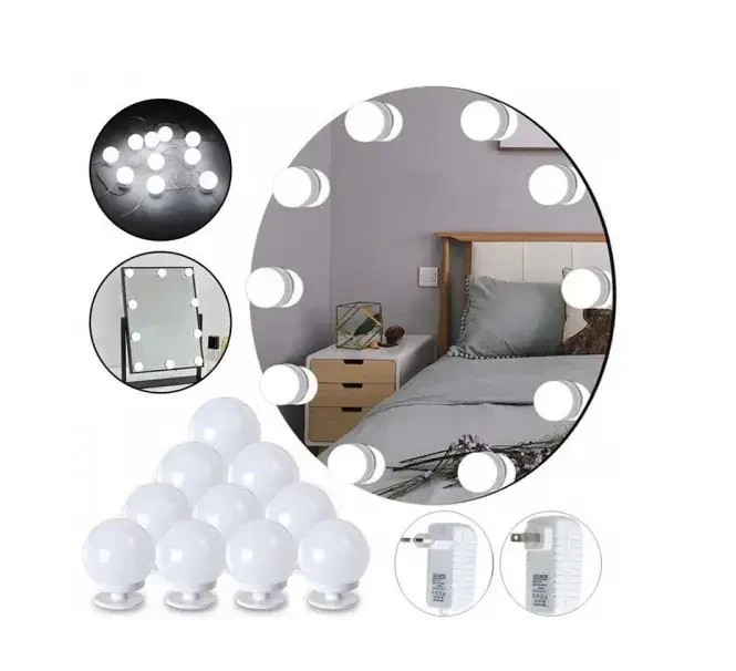 Підсвічування для гримерного дзеркала для макіяжу Mirror lights-meet different 10 LED лампочок iC227