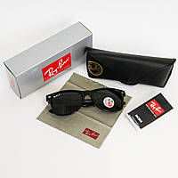 Солнцезащитные очки RAY BAN Wayfarer поляризационные антибликовые UV400 (арт. 2140P) черные