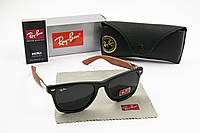 Солнцезащитные очки RAY BAN поляризационные UV400 (арт. P2152) заушники дерево