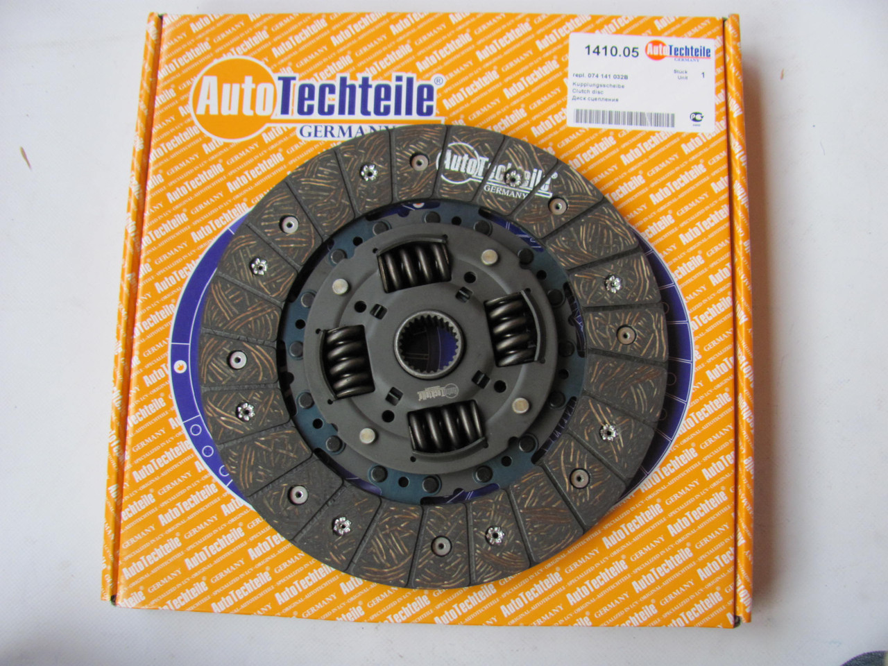 Диск зчеплення (240 mm) на VW LT 2.5 TDI 1996-2006 Autotechteile ATT1410.05 - фото 4 - id-p380571971