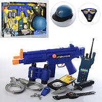 Набір поліції (Спецназ) маска, пістолет, бінокль, автомат тріскачка, 33550