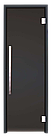 Скляні двері для хамаму GREUS Black Edition 70/190 Dark grey