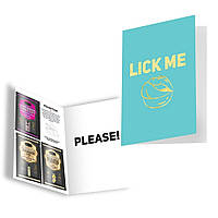 Подарочная открытка с набором Сашетов и Конверт Kama Sutra Lick Me Please xochu.com.ua