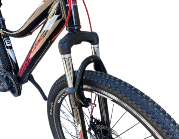 Велосипед детско-подростковый CROSSRIDE Cross 24" AL рама 13" Чёрно-красный - фото 4 - id-p1787559913