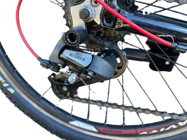 Велосипед детско-подростковый CROSSRIDE Cross 24" AL рама 13" Чёрно-красный - фото 5 - id-p1787559913