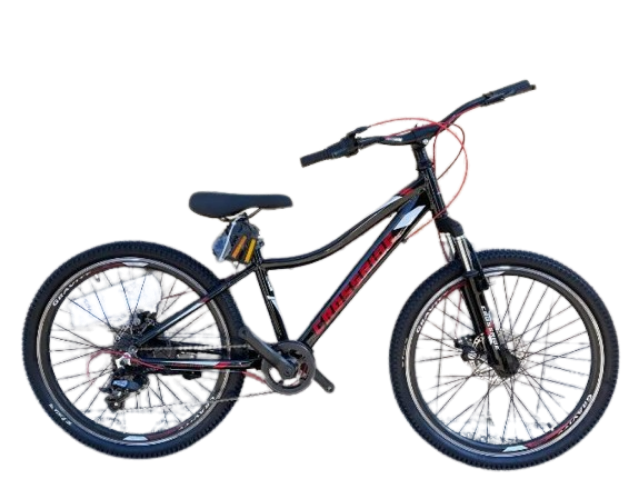 Велосипед детско-подростковый CROSSRIDE Cross 24" AL рама 13" Чёрно-красный - фото 6 - id-p1787559913