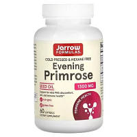 Травы Jarrow Formulas Примула вечерняя, 1300 мг, Evening Primrose, 60 желатиновых капсу (JRW-09002)