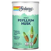 Травы Solaray Цельная шелуха подорожника, Whole Psyllium Husk, 350 г (SOR-44758)