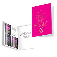Подарочная открытка с набором Сашетов плюс конверт Kama Sutra You Own My Heart sonia.com.ua