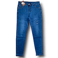 Джинсы женские Kenalin, с карманами, синие, размер 27, 9513-1