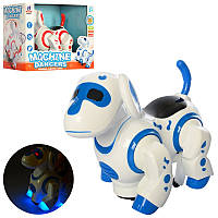 Роботизированная собачка 20 см, танцует, свет, звук, подвижная голова и хвост, 8203