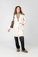 Женское пальто цвет молочный ЦБ-00234515
