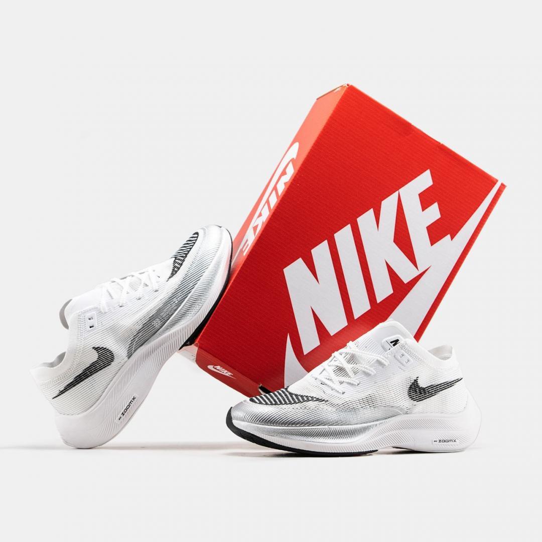 Nike Air Zoom Vaporfly White кроссовки и кеды высокое качество - фото 2 - id-p2095467815
